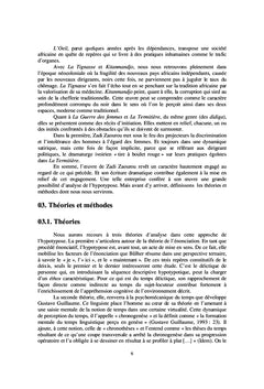 Le système de l'hypotypose dans l'œuvre de Zadi Zaourou
