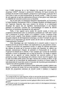 Réforme des retraites au Maroc