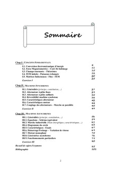 Notes de cours "Conversion d'energie et machines AC" avec exercices
