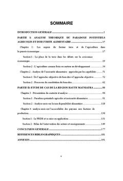 Paradoxe malgache entre potentiels agricoles et insecurite alimentaire
