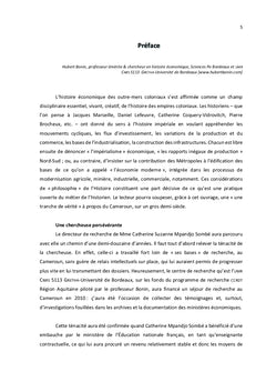 Le commerce extérieur du Cameroun de 1930 à 1980