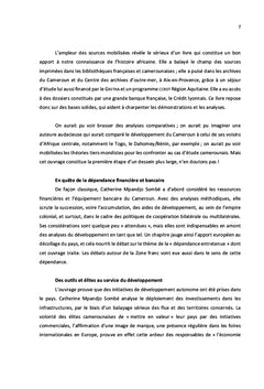 Le commerce extérieur du Cameroun de 1930 à 1980