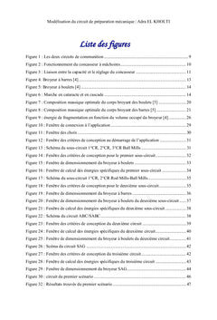 Modélisation du circuit de préparation mécanique par Visual Basic