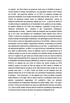 Toxicite renale du traitement antiretroviral en Afrique sub-saharienne
