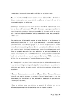 La peur, la prise de risque et les conduites à risques