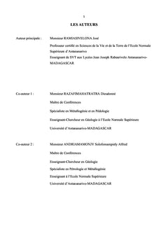 Guide de sortie pedagogique axe Antananarivo-Ambatofinadrahana-Isalo