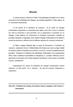 Securisation et Facilitation du Commerce International