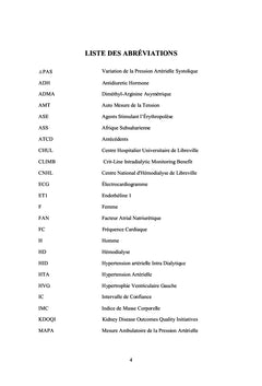 Variation paradoxale de la pression arterielle en fin de dialyse