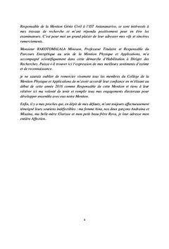 Contribution au developpement de l'energie renouvelable A Madagascar