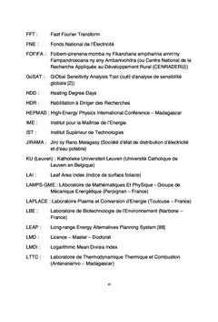 Contribution au developpement de l'energie renouvelable A Madagascar