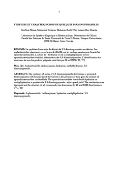 Contribution A la Synthèse des heterocycles A cinq et six chaînons