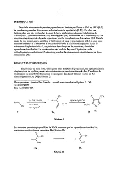 Contribution A la Synthèse des heterocycles A cinq et six chaînons