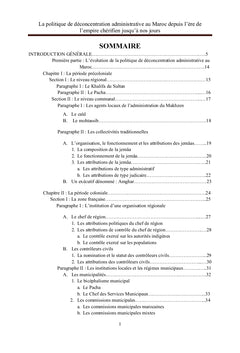 La politique de déconcentration administrative au Maroc