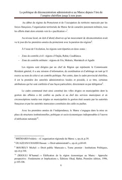 La politique de déconcentration administrative au Maroc