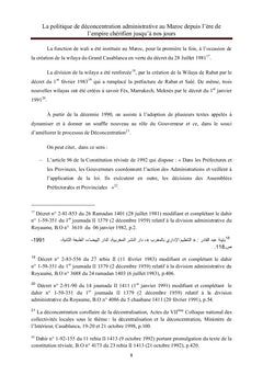 La politique de déconcentration administrative au Maroc
