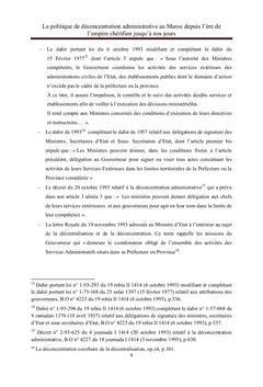 La politique de déconcentration administrative au Maroc