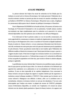 Inclusion financiere et secteur informel