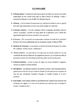 Inclusion financiere et secteur informel