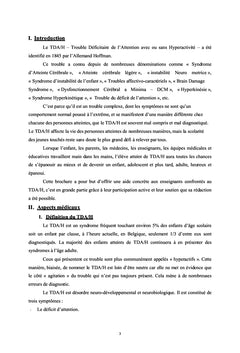 Trouble déficitaires d'attention avec ou sans hyperactivité