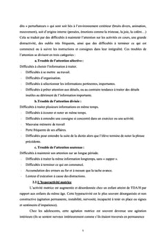 Trouble déficitaires d'attention avec ou sans hyperactivité
