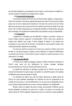 Trouble déficitaires d'attention avec ou sans hyperactivité