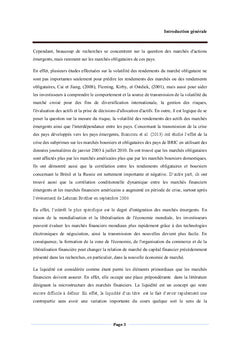 Marches obligataires, gestion des risques de liquidite et de credit