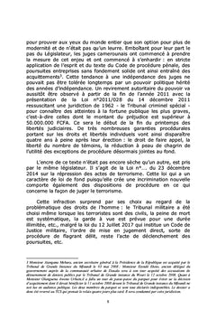 La justice pénale camerounaise et le défi du procès équitable