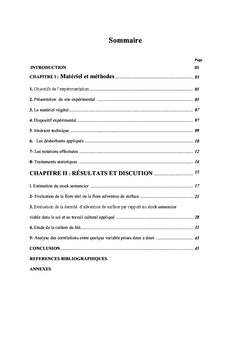 Densite d'adventice de surface par rapport au stock semencier viable