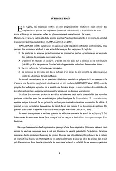 Densite d'adventice de surface par rapport au stock semencier viable