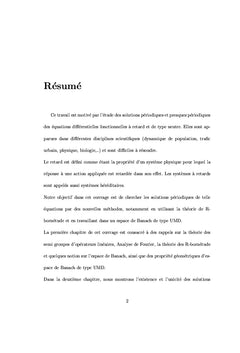 Contribution A l'etude des solutions periodiques dans l'espace UMD