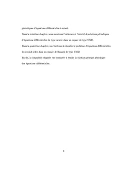 Contribution A l'etude des solutions periodiques dans l'espace UMD