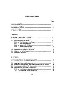 L'appropriation des projets de développement