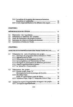 L'appropriation des projets de développement