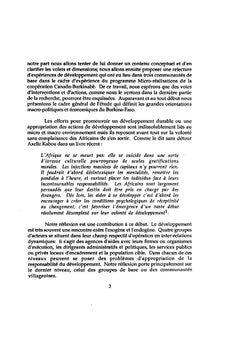 L'appropriation des projets de développement