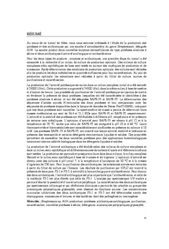 La production des proteases et d'antibiotiques