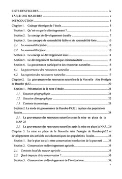 Conservation de la biodiversité et développement socioéconomique local