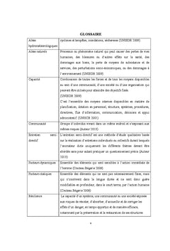 Importance des exercices de simulation dans la GRC: Cas du CARe