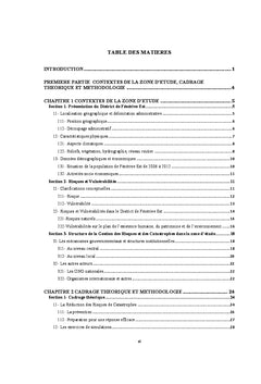 Importance des exercices de simulation dans la GRC: Cas du CARe
