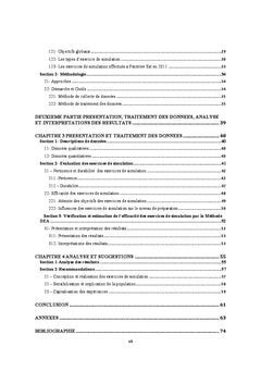 Importance des exercices de simulation dans la GRC: Cas du CARe