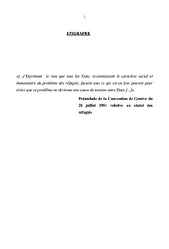 La protection juridique des réfugiés