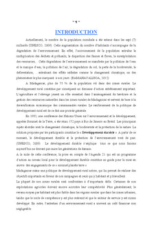 Style de vie correspondant au développement durable en milieu rural
