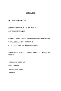 Enfants et dessins animes. entre drame et privilege