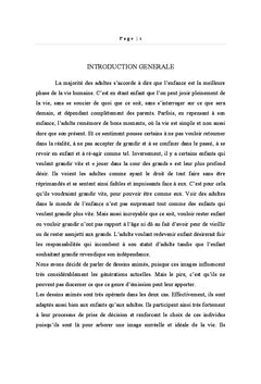 Enfants et dessins animes. entre drame et privilege