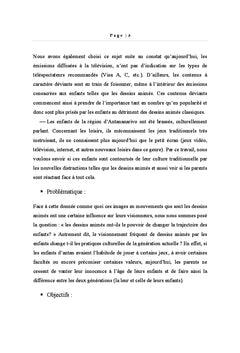 Enfants et dessins animes. entre drame et privilege