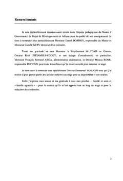 Le capital humain dans les projets de développement
