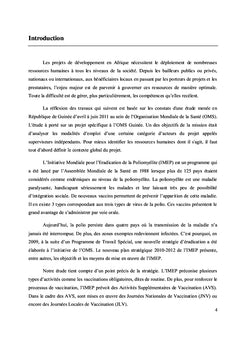 Le capital humain dans les projets de développement