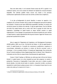 Le capital humain dans les projets de développement