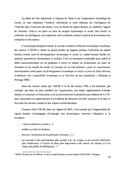 Le capital humain dans les projets de développement
