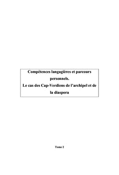 Compétences langagières et parcours personnels Tome 2