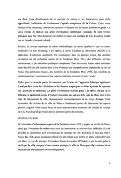 City Branding et Culture: